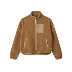 Liewood Sherpa Erwachsenen Jacke Nelson „Golden caramel / Oat mix“