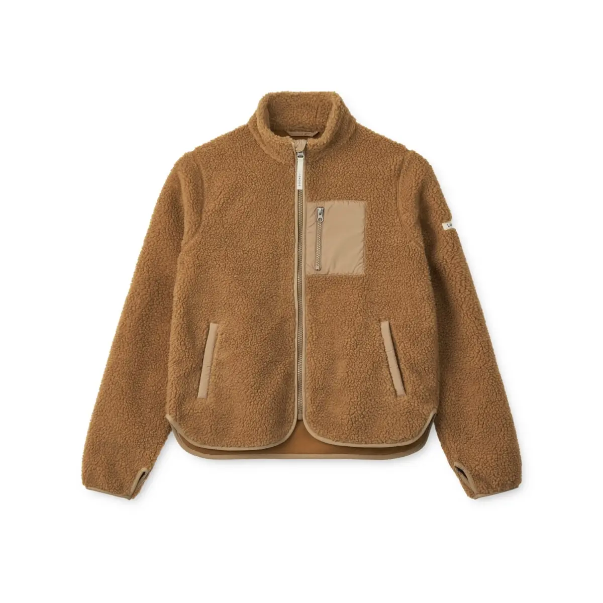 Liewood Sherpa Erwachsenen Jacke Nelson „Golden caramel / Oat mix“
