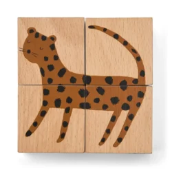 Liewood Puzzleblöcke Aage „All Together / Nature“ aus Buchenholz
