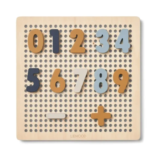 Liewood Buchstaben-Steckspiel Ainsley „Sea blue multi mix"