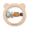 Liewood Avada Wooden Rattle, Sea blue mix