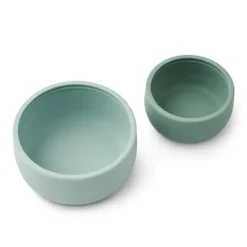 Liewood Snackbox-Set Eleanor „Peppermint multi mix“ aus Silikon, ø 12/9cm