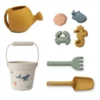 Liewood Florence Strand- und Garten-Set „Sea creature / Sandy“, Silikon