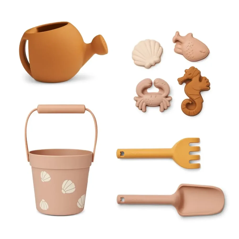 Liewood Florence Strand- und Garten-Set „Shell / Pale tuscany“, Silikon