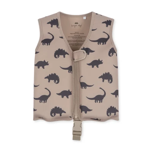 Konges Sløjd Kinder-Schwimmweste „Dino Silhoutte“, Neopren, 1-6J