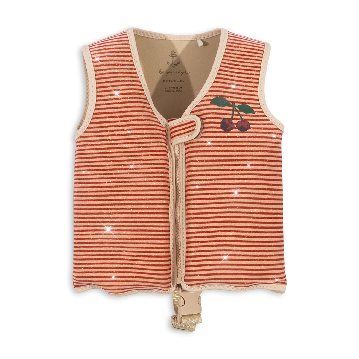 Konges Sløjd Kinder-Schwimmweste „Glitter Stripe“, Neopren