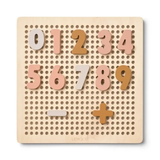 Liewood Buchstaben-Steckspiel Ainsley „Rose multi mix"