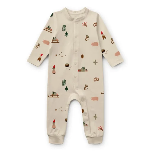 Liewood Pyjama-Jumpsuit Birk „Holiday / Sandy“