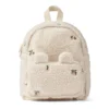Liewood Allan Fleece-Rucksack „Peach / Sandy Embroidery“, mittel