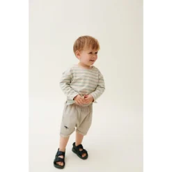 Liewood Baby-Sweatshirt Farah „Ice blue / Sandy“, Gr. 68-92