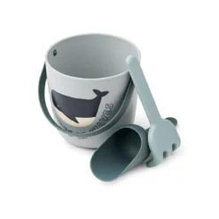 Liewood Donny Strand-Set „Whales multi mix“, 3-teilig