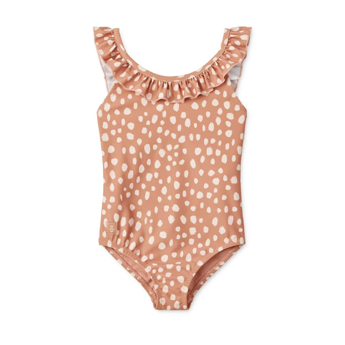 Liewood Rüschen-Badeanzug Kallie „Leo spots / Tuscany rose“