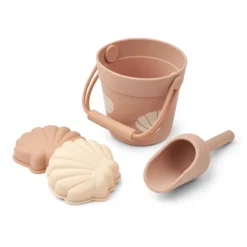Liewood Mini-Strand-Set Kit „Shell / Pale tuscany“, Silikon, 4-teilig