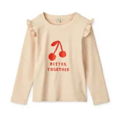 Liewood Langarm-Schwimm-T-Shirt Tenley „Apple blossom“