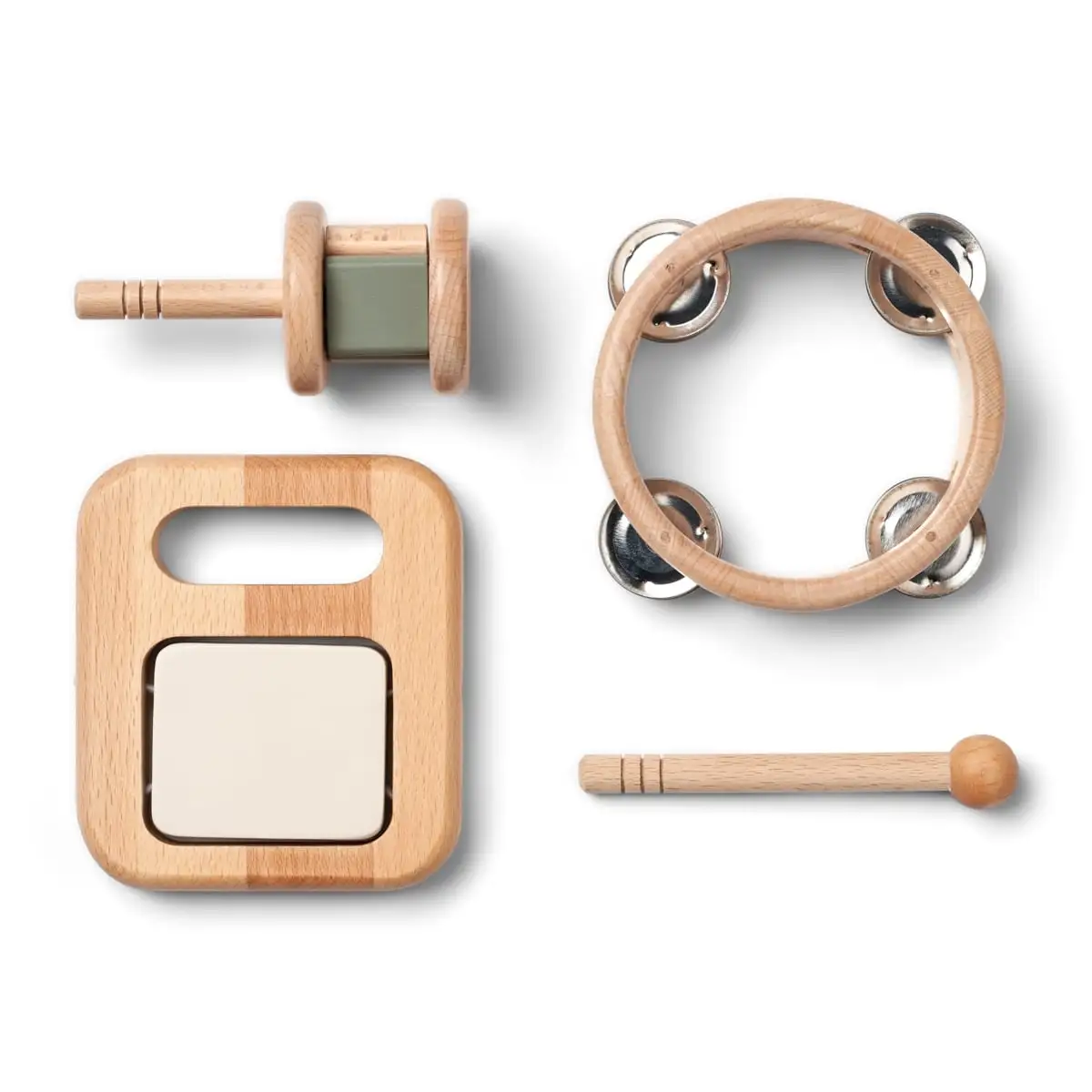 Liewood Musikinstrumenten-Set Mio „Faune green mix“aus Holz
