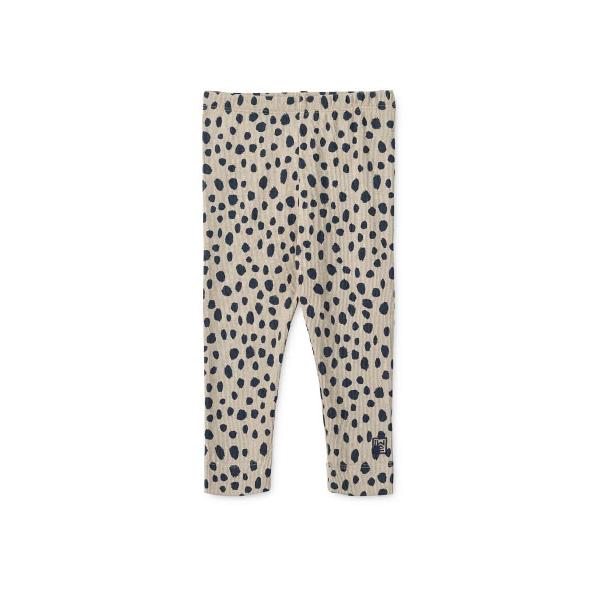 Liewood Rippstrick-Leggings Maren „Leo spots / Taupe“, Gr. 80-92