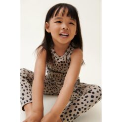 Liewood Rippstrick-Leggings Marien „Leo spots / Taupe“, Gr. 98-128