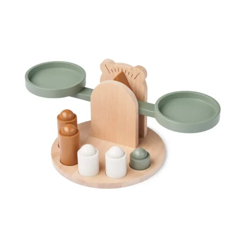 Liewood Spielzeug-Waage Ronni „Faune green mix“ aus Holz