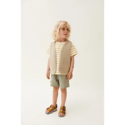 Liewood T-Shirt Sixten „Crispy corn / Creme de la creme“, Gr. 86-128