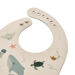 Liewood Tilda Silikon Lätzchen „Sea creature / Sandy“, 2er Set