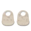 Liewood Tilda Silikon Lätzchen „Dog / Sandy“, 2er Set