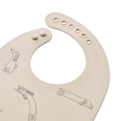 Liewood Tilda Silikon Lätzchen „Dog / Sandy“, 2er Set