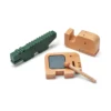 Liewood Musikinstrumenten-Set Thorsten „Whale blue / Garden green“ aus Holz