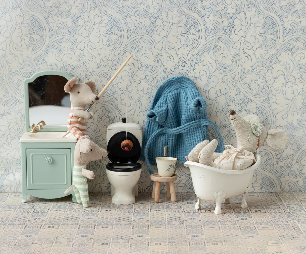 Maileg Puppenhaus Toilette, Metall, Gr. Maus Mood 1