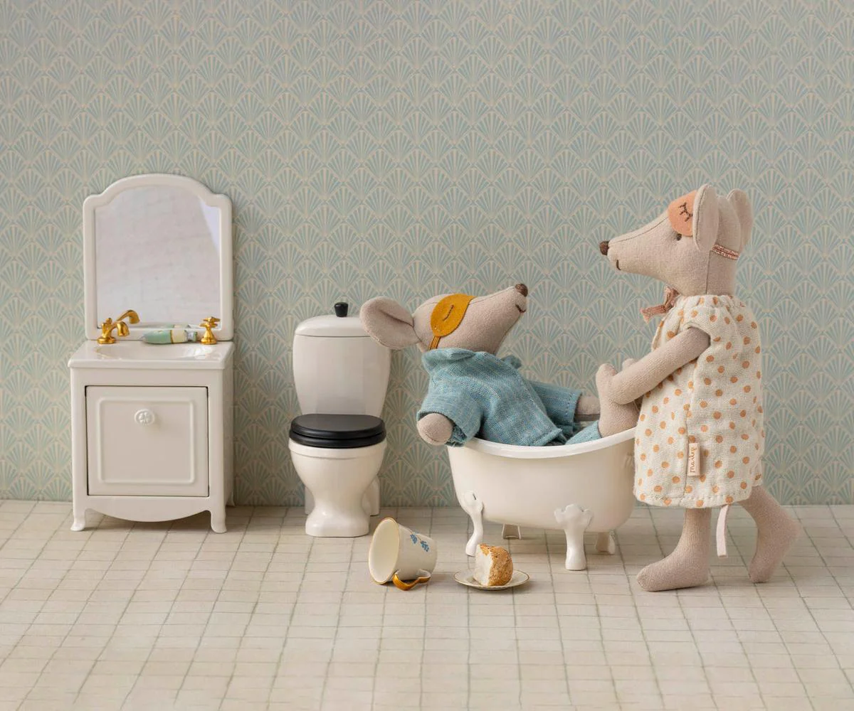 Maileg Puppenhaus Toilette, Metall, Gr. Maus Mood 1