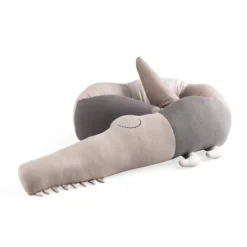 Sebra Bettschlange Sleepy Croc „seabreeze beige“, gestrickt, 190cm