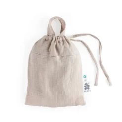 Sebra Junior-Bettwäsche „seabreeze beige“, Musselin, 140x100cm / 45x40cm