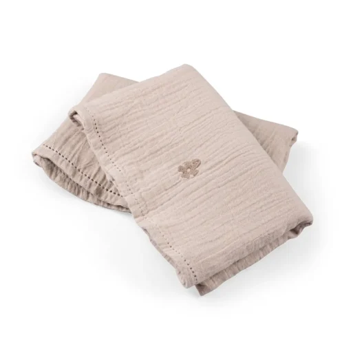 Sebra Wickelunterlagen 2er-Set „seabreeze beige“, Musselin