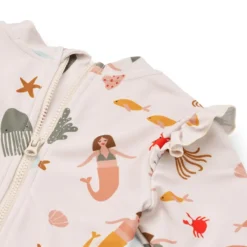Liewood Kinder Badeanzug Sille „Mermaids / Sandy“, LSF 40+