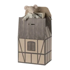 Maileg Papiertüte „Bauernhaus / Braun“ 21x14cm