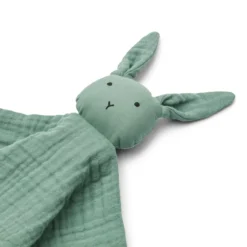 Liewood Addison Kuscheltuch „Rabbit / Peppermint“, Knistereffekt, 35x35cm