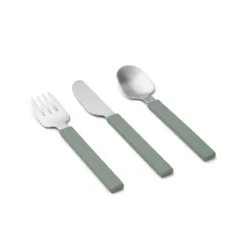 Liewood Kinderbesteck-Set Adrian „Faune green“, 3-teilig