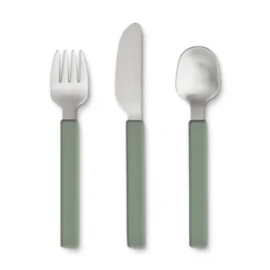 Liewood Kinderbesteck-Set Adrian „Faune green“, 3-teilig