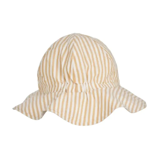 Liewood Wende-Sonnenhut Amelia „Yellow mellow / Creme de la creme“, Seersucker