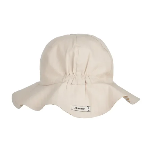 Liewood Wende-Sonnenhut Amelia „Yellow mellow / Creme de la creme“, Seersucker