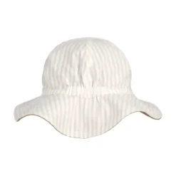 Liewood Wende-Sonnenhut Amelia „Crisp white / Sandy“, Seersucker