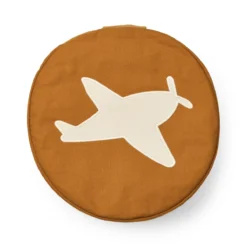 Liewood Mini-Sitzsack Betsy „Airplane / Golden caramel“, Puff, 31x15cm