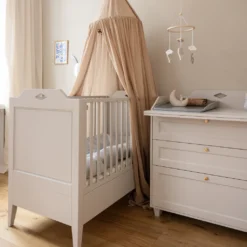 Cam Cam Babybett Luca „Weiß“, FSC Mix, 60x120cm
