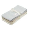 Cam Cam Mulltuch „Classic Stripes Blue“, 3er-Set, GOTS, 70x70cm