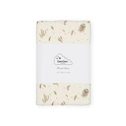 Cam Cam Spannbettlaken „Sea Garden“, 70x140x15cm, GOTS