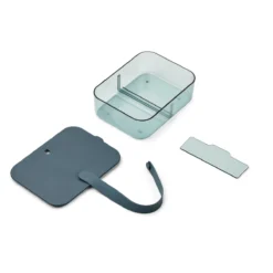 Liewood Snack-Box Carin „Whale blue / Sea blue“, groß, 20x15x7cm