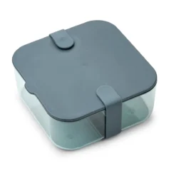Liewood Snack-Box Carin „Whale blue / Sea blue“, klein, 15x7cm