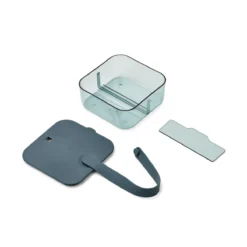 Liewood Snack-Box Carin „Whale blue / Sea blue“, klein, 15x7cm