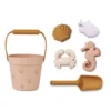 Liewood Dante Strand-Set „Sea Shell / Pale tuscany“, Silikon, 6-teilig