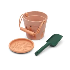Liewood Strandset Elmo „Papaya / Pale tuscany“, Silikon, 3-teilig