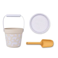 Liewood Strandset Elmo „Leo / Misty lilac“, Silikon, 3-teilig